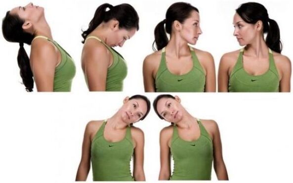 ehersisyo para sa leeg sa paggamot ng cervical osteochondrosis